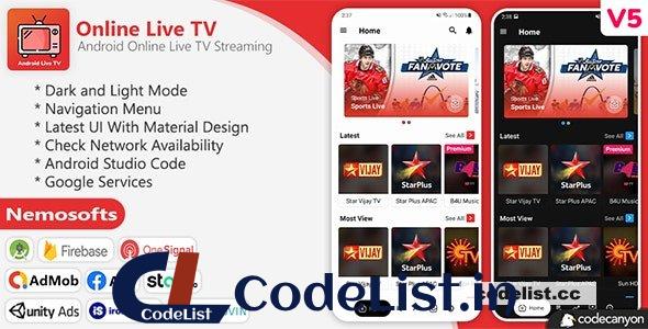 Android Online Live TV Streaming v5.0