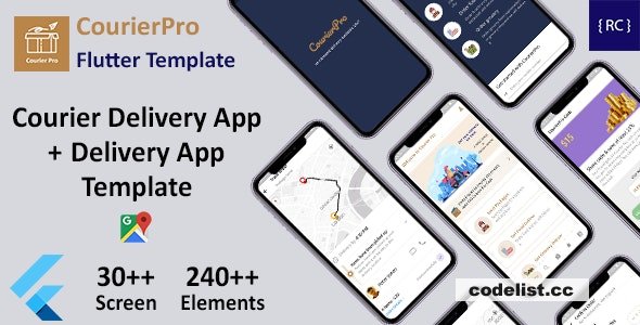 CourierPro v2.6 – Courier Delivery Flutter 3 App Template