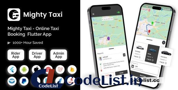 MightyTaxi v13.0 – Flutter Online Taxi Booking Full Solution