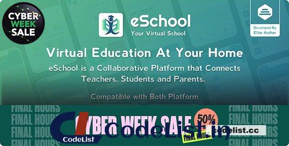 eSchool v1.0.3 – Virtual School Management System Flutter App with Laravel Admin Panel