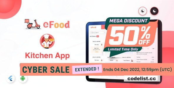 eFood – Kitchen/Chef App v1.0