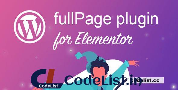 FullPage for Elementor v2.0.5