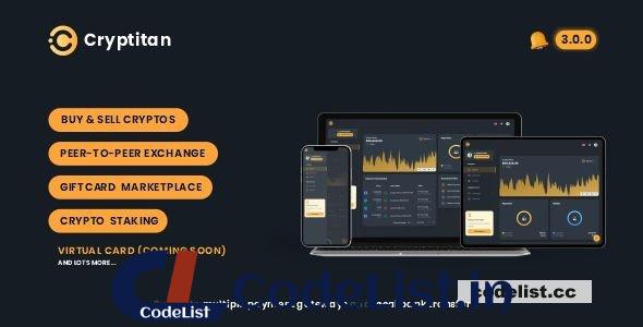 Cryptitan v3.0.0 – Multi-featured Crypto Software & Digital Marketplace