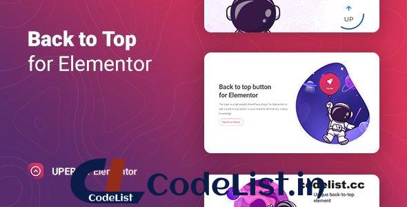 Uper v1.0.4 – Back to Top Button for Elementor