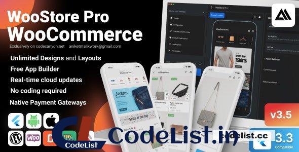 WooStore Pro WooCommerce v3.5.0 – Flutter Full App E-commerce with Multi vendor marketplace support – nulled