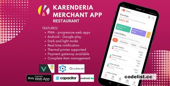 Karenderia Merchant App Restaurant v1.0.2