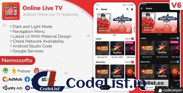 Android Online Live TV Streaming v6.0