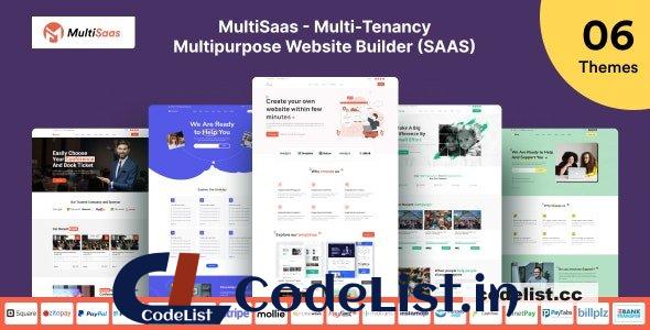 MultiSaas v1.0.3 – Multi-Tenancy Multipurpose Website Builder (Saas)