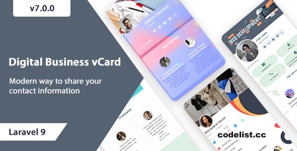 VCard SaaS v7.6.0 – Digital Business Card Builder SaaS – Laravel VCard Saas