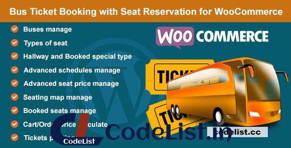 Bus Ticket Booking with Seat Reservation for WooCommerce v1.7