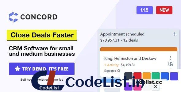 Concord v1.2.2 – Deals Management CRM