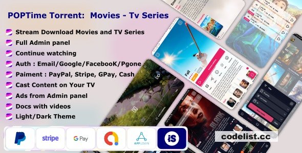 POPTime v1.0 – Torrent App Movies – TV Series – Cast system