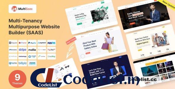 MultiSaas v1.0.4 – Multi-Tenancy Multipurpose Website Builder (Saas)