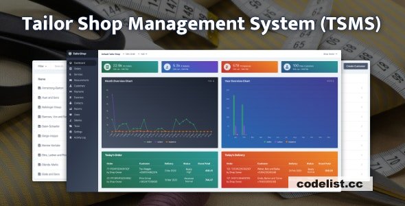 Tailor Shop Management System (TSMS) v1.5.1