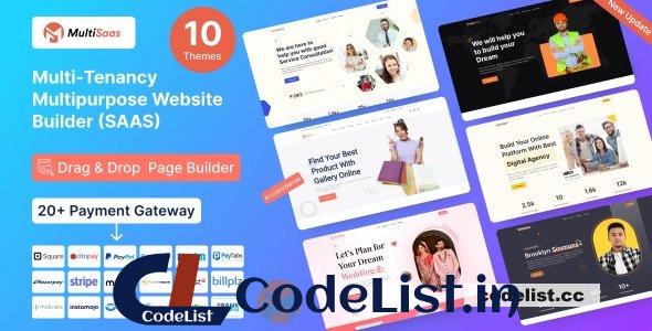 MultiSaas v1.0.6 – Multi-Tenancy Multipurpose Website Builder (Saas)