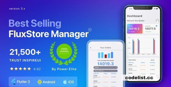 FluxStore Manager v3.7.0 – Vendor and Admin Flutter App for Woocommerce