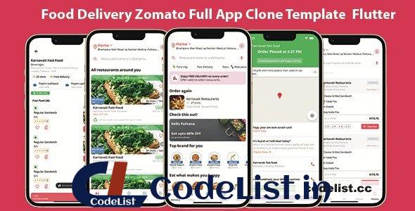 Food delivery full app template zomato clone v1.0