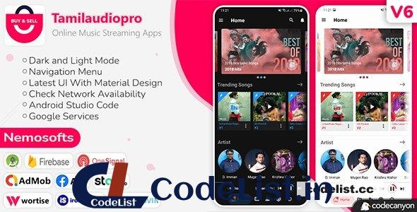 Tamilaudiopro v6.1 – Online Music Streaming Apps