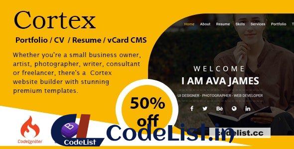 Cortex Portfolio / CV / Resume / vCard CMS v1.2