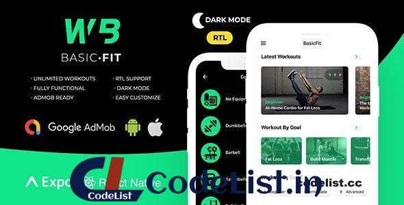 FitBasic v3.0 – Complete React Native Fitness App + Multi-Language + RTL Support