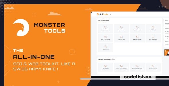 MonsterTools v1.0 – The All-in-One SEO & Web Toolkit, like a Swiss Army Knife