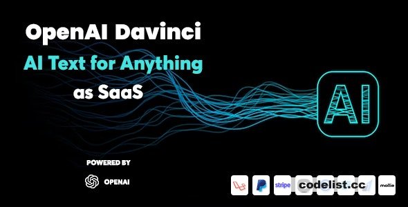 OpenAI Davinci v2.8 – AI Writing Assistant and Content Creator as SaaS – nulled