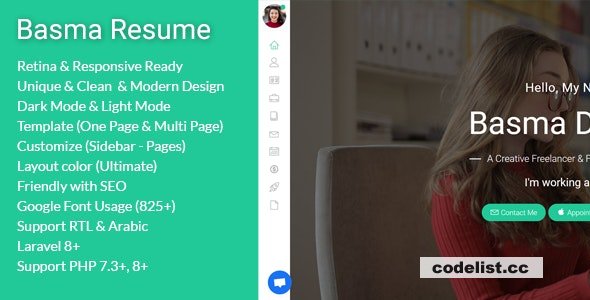 Basma v1.5 – Resume / CV CMS