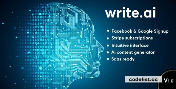 Write.ai v1.0 – AI Content Generation Tool (SAAS)