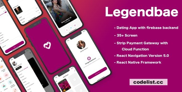 Legendbae v1.0 – React Native Social Dating App