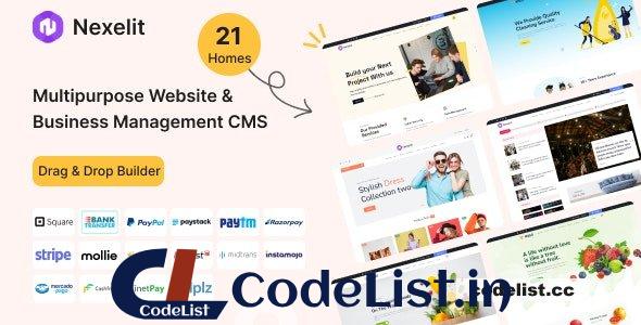 Nexelit v3.5.3 – Multipurpose Website CMS & Business CMS – nulled
