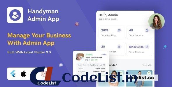 Handyman Admin App v1.6.0 – [Add-on]