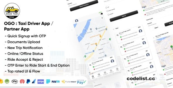 OGO v1.0 – Taxi Driver App / Partner App