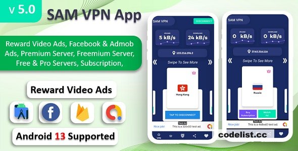 SAM VPN App v6.0 – Secure VPN and Fast Servers VPN