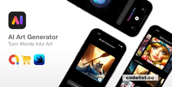 AI Art Generator v1.0 – SwiftUI Art Generator Source Code