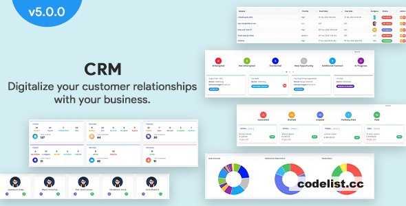 CRM v5.0.0 – Laravel CRM with Project Management, Tasks, Leads, Invoices, Estimates and Goals