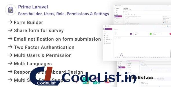 Prime Laravel v2.0.3 – Form Builder & Poll Management System – nulled