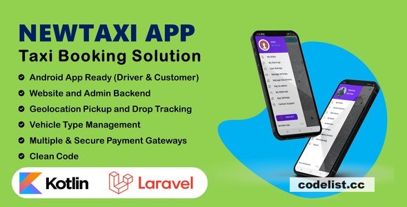 NewTaxi App v1.4 – Online Taxi Booking App With Admin Panel