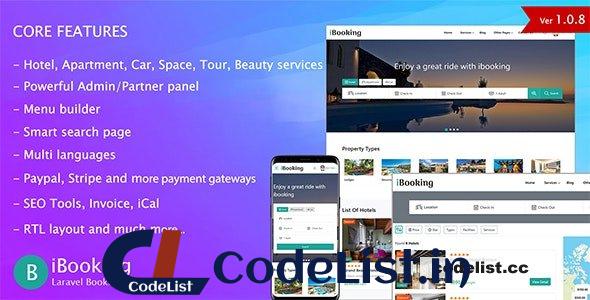iBooking v1.0.8.1 – Laravel Booking System