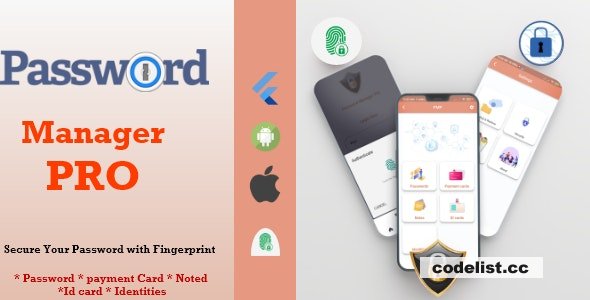 PMP v1.0 – Password Manager Pro With Flutter – Android & IOS