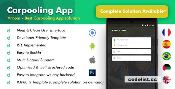 Vroom v1.3 – Carpooling App Bike Pooling App