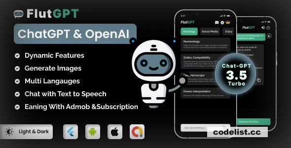 FlutGpt v2.4 – ChatGPT Flutter Full Application