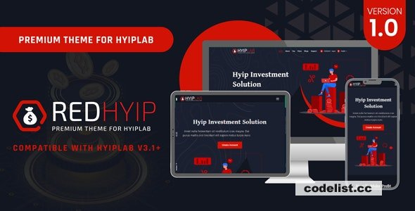 RedHyip v1.0 – Premium Theme For HYIPLAB