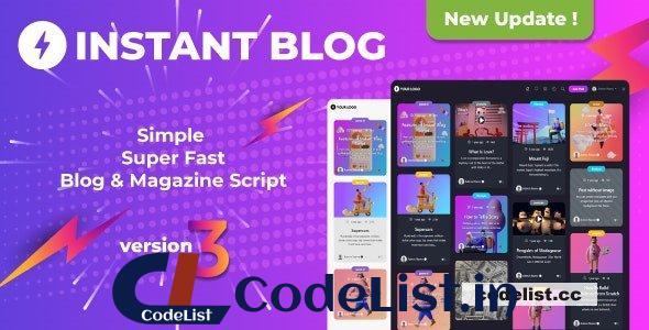 Instant Blog v3.3 – Fast & Simple Blog Php Script – nulled