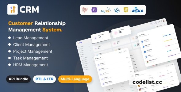 Onest CRM – Customer Relation Management System v1.0