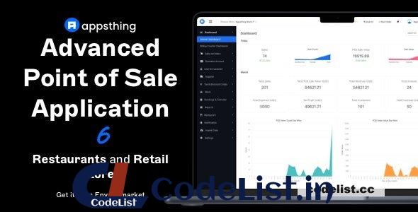 Appsthing POS v6.0 – Multi Store Restaurant & Retail Point of Sale, Billing & Stock Manager Application – nulled