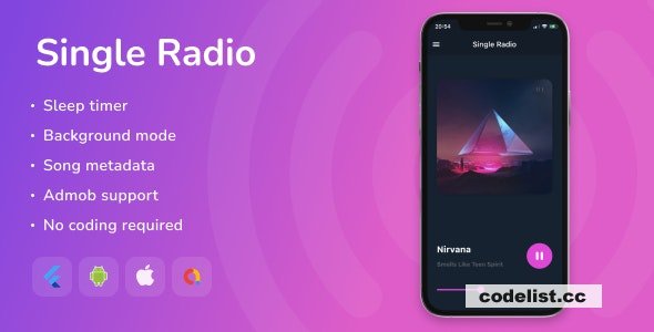 Single Radio v1.8 – Flutter Full App