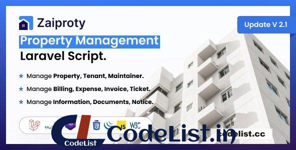 Zaiproty v4.0 – Property Management Laravel Script – nulled