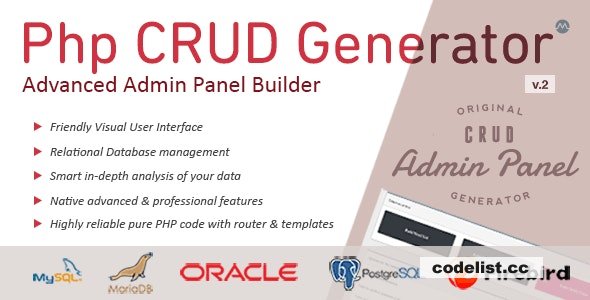 PHP CRUD Generator v2.3.1 – nulled