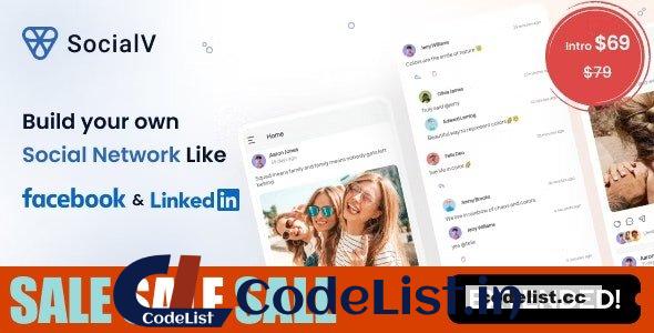 SocialV v5.12.0 – Social Network Flutter App with BuddyPress (WordPress) Backend