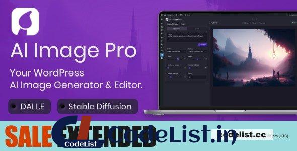 AI Image Pro v1.1.0 – WordPress AI Image Generator & Editor, DALLE & Stable Diffusion